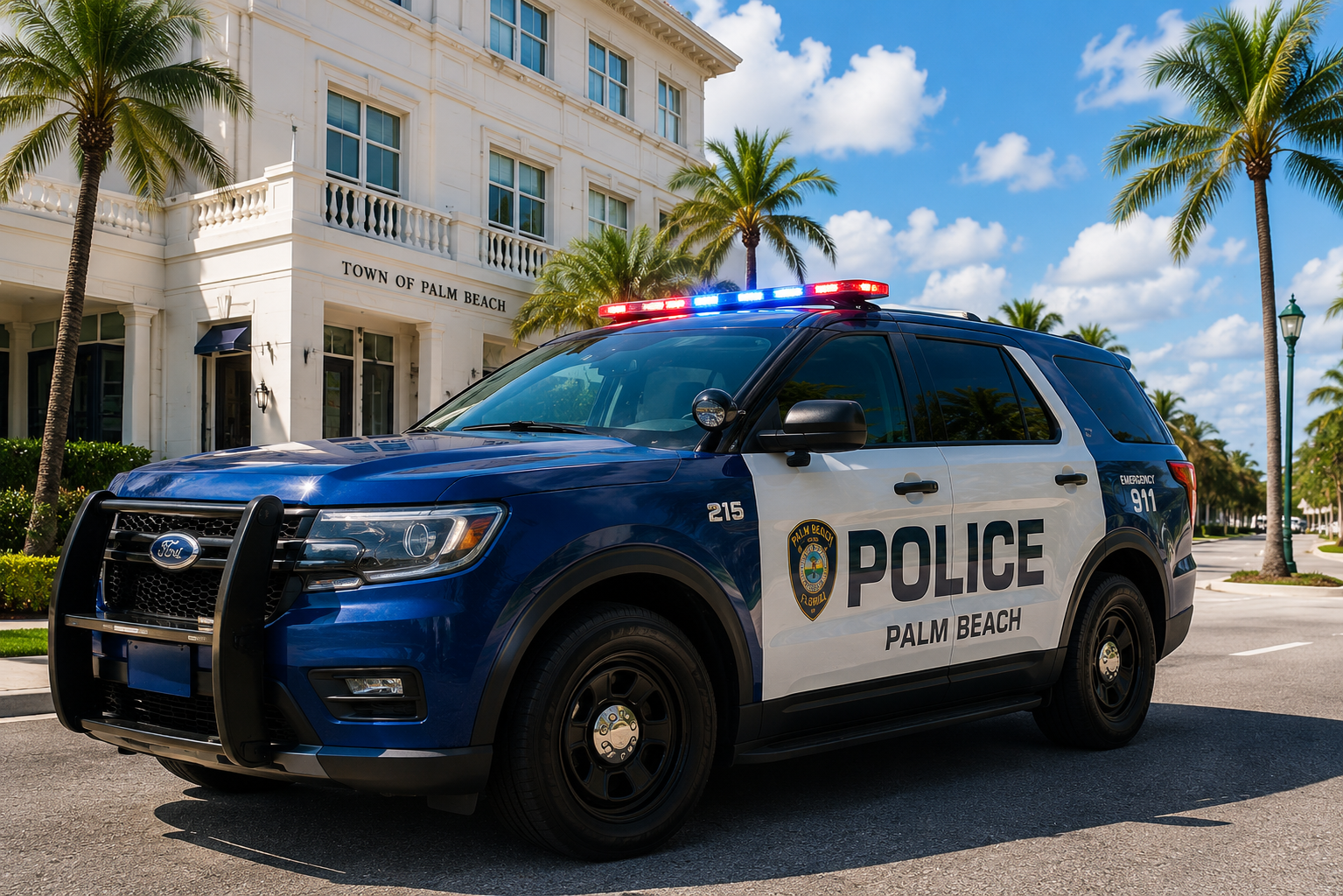Town of Palm Beach Police vehicle
